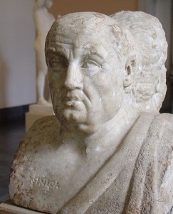 Seneca, part of double-herm in Antikensammlung Berlin (wikipedia)