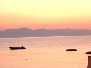 Sonnenaufgang in unserer Bucht