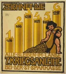 Werbematerial für die Begebung von Kriegsanleihen