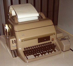 Fernschreiber (Siemens T100) - eingeführt im Jahre 1958 - moderner Nachfolger des T50